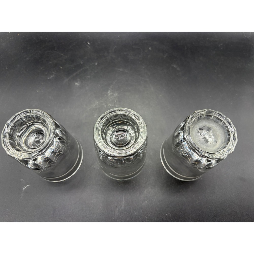 Vintage Libby Lined Heavy Shot Glasses Set of 3‎ - Picture 4 of 4
